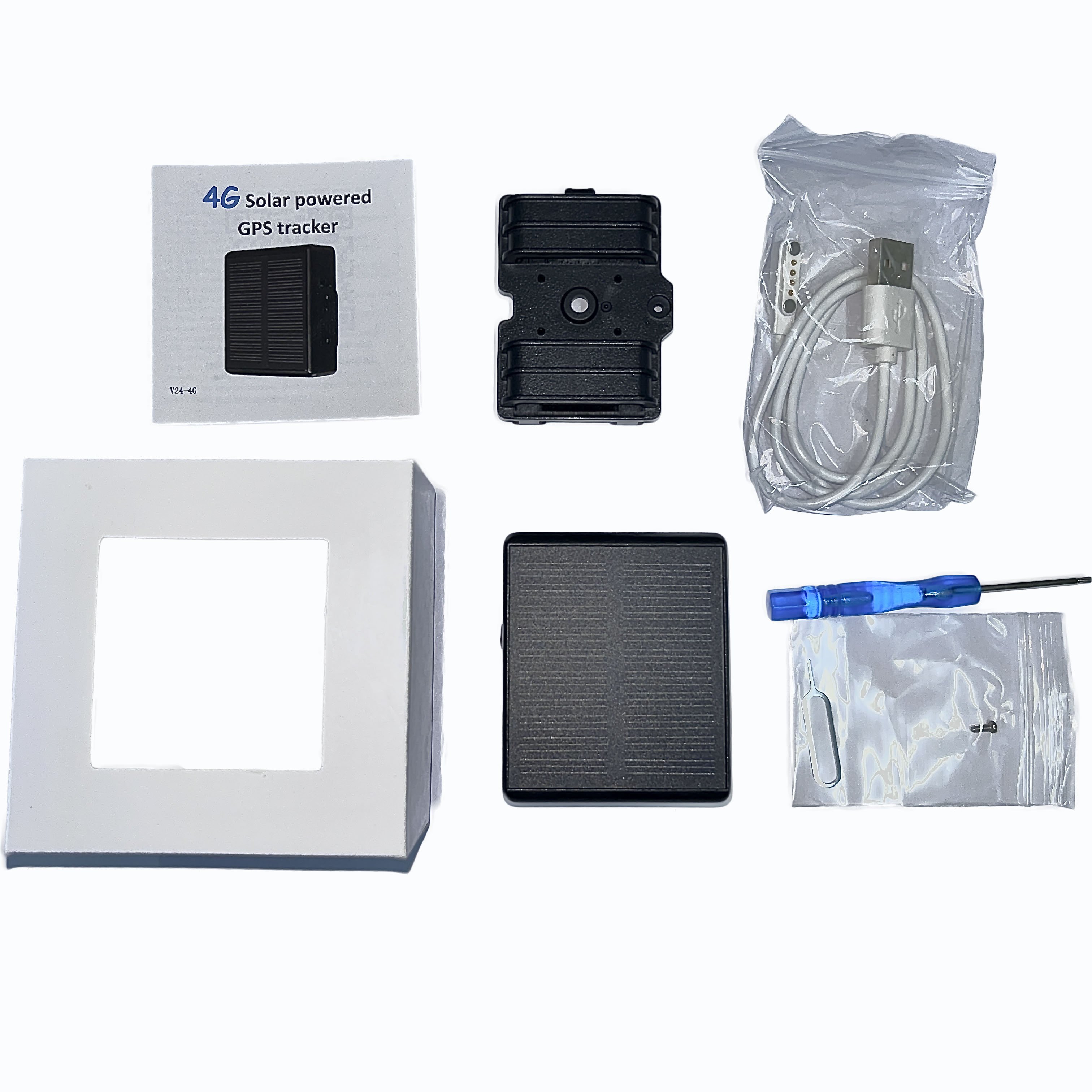 Mini Smart Anti Lost Solar Powered Cow Animal Pet GPS Tracker With Real Time Web Online Tracking